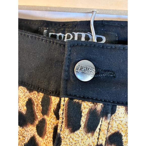 TRIPP NYC Leopard Print Black Trim Pants Size 16 Punk Dark Goth Alternative Y2K - Picture 6 of 16
